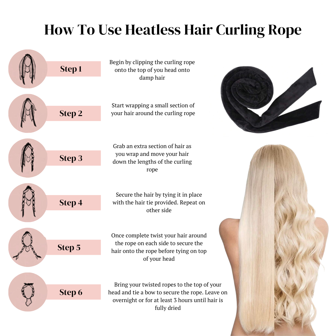 Heatless Rope Hair Curler